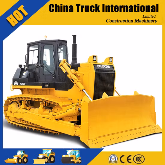 Equipo de construcción 220HP Shantui Bulldozers sobre orugas SD22/SD32