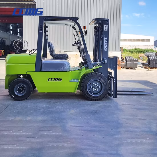 Carretilla elevadora eléctrica Ltmg LPG de 1,5 toneladas, 2 toneladas, 3 toneladas, 4 toneladas, 5 toneladas, 6 toneladas, 7 toneladas, 8 toneladas, carretilla elevadora diésel de 10 toneladas en stock
