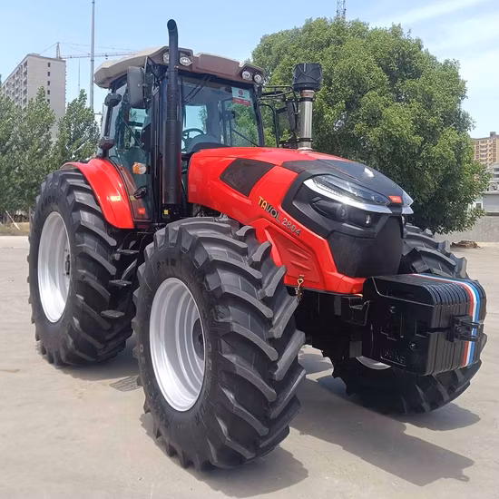 Venta de tractores 4X4 rojo 4WD Tractor agrícola 280HP Tractores para la agricultura